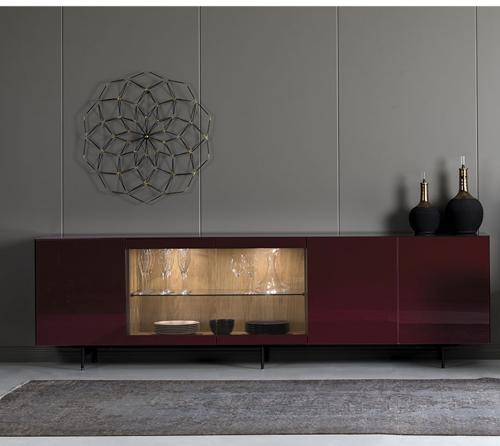 Buffet Sonorous Elements, Combinaison Vitrine SB-K36, L=265 cm, H=73 CM