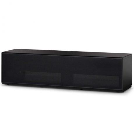 TV Möbel Sonorous Lowboard Studio STA160P-BLK-BLK-BS, Frontklappe in Lochblech