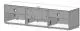 Meuble TV Sonorous Lowboard Studio STA260P-WHT-WHT-BS façade en Tôle Acoustique