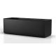 TV Möbel Sonorous Lowboard Studio STA130T-BLK-BLK-BS, Schwarz Stoffbezug / für Integration von Soundbar