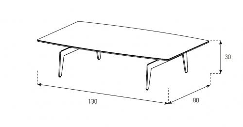 Table Basse Sonorous CTR-130C30