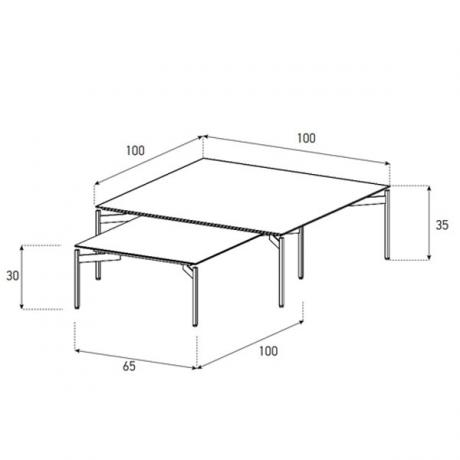 Table Basse Sonorous CT-SET1