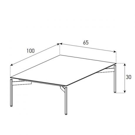 Table d'appoint Sonorous CT-SET1-B