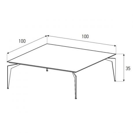 Table Basse Sonorous CT-SET1-BMR-A