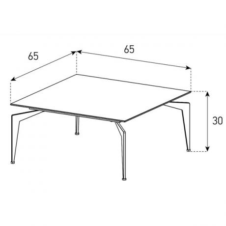 Table Basse Sonorous CT-SET2-BMR-B
