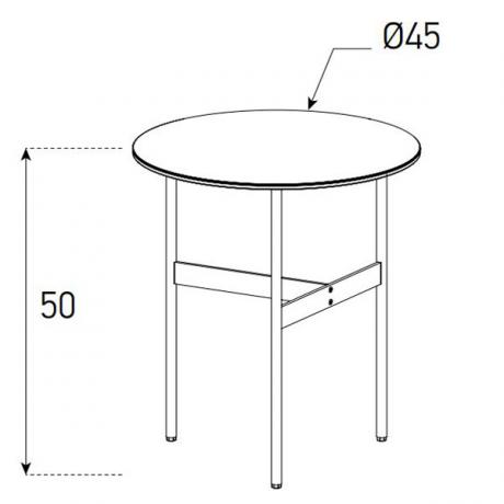 Table d'appoint Sonorous CT-SET3-C