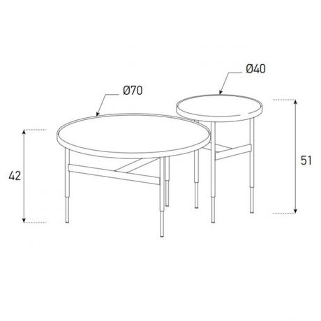 Table Basse Sonorous CT-SET4