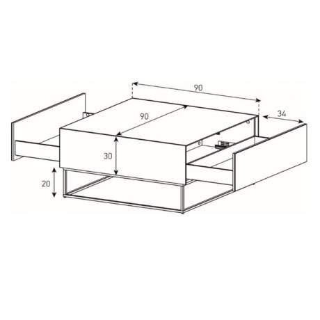 Table d'appoint Sonorous ES91-CG2