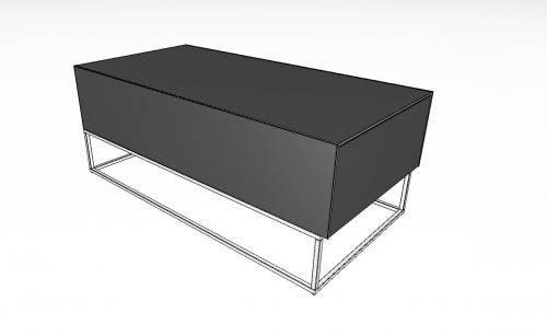 Table d'appoint Sonorous ES90D-GRPC-GRPC-CG2(SLV)