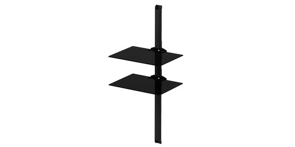 Etagère Murale Sonorous pl2620-B-BLK Noir avec cache câble