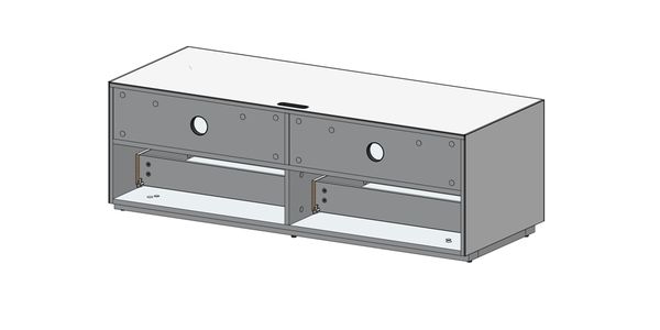 Meuble TV Sonorous Elements EX12-TD-2 Abattant tissu / Tiroir
