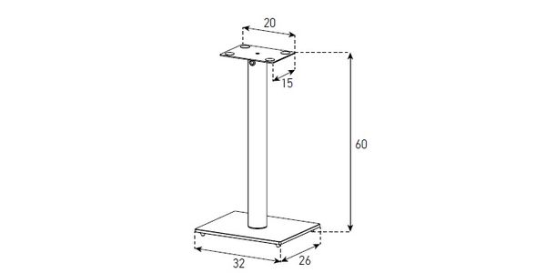Pieds haut-parleurs Sonorous SP100-WHT, la paire