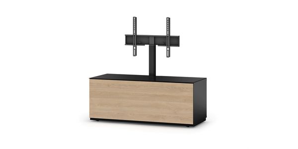 Meuble TV Sonorous Lowboard Studio sta110f-blk-oak-bs, Chêne