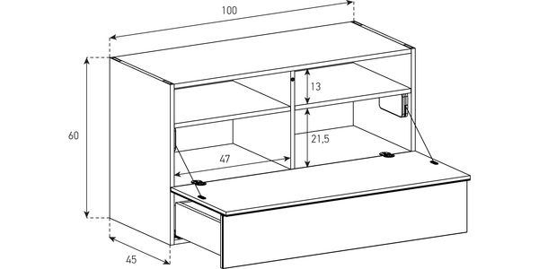 Buffet / Sideboard Sonorous Elements SB10064, H=60cm