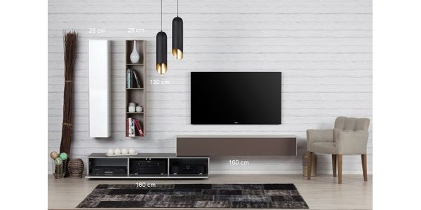 Combinaison Meuble TV Paroi Sonorous Elements Lowboard LC18