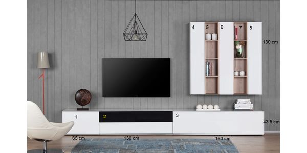 Combinaison Meuble TV Paroi Sonorous Elements Lowboard LC27