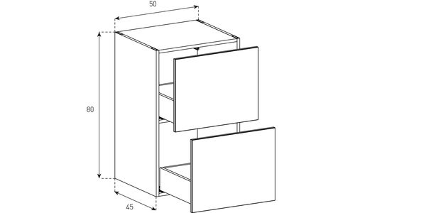 Buffet / Sideboard Sonorous Elements SB5082, H=80cm