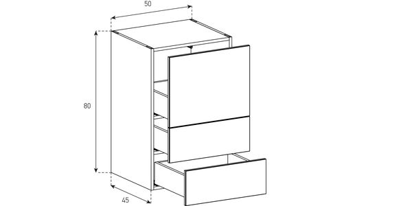 Buffet / Sideboard Sonorous Elements SB5084, H=80cm