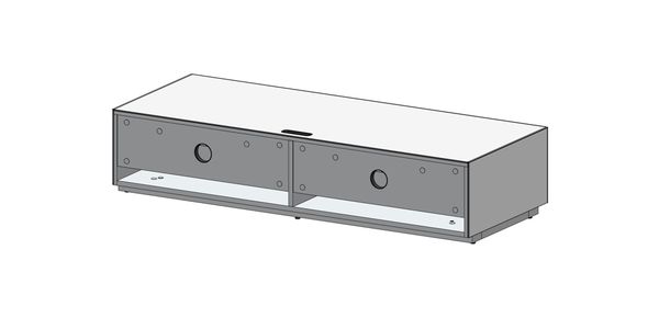 Meuble TV Sonorous Elements EX10-F-2 Abattant