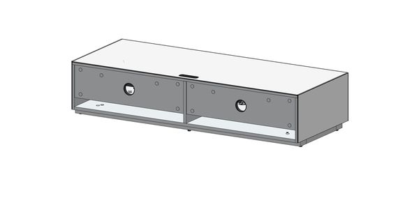 Meuble TV Sonorous Elements EX16-TS-2 Abattant en tissu