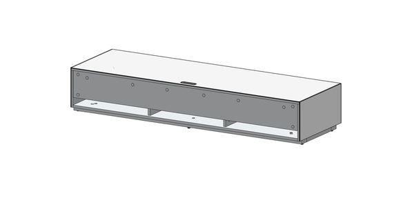 Meuble TV Sonorous Elements EX36-TS-2 Abattant en tissu acoustic
