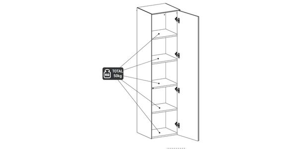 étagère murale ED80_charge