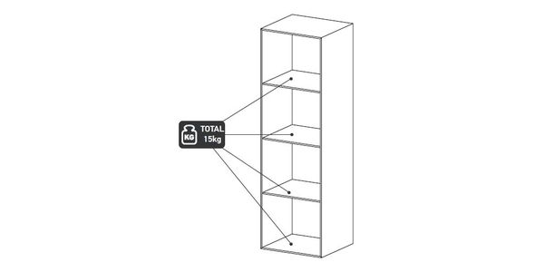 étagère murale OP80_charge