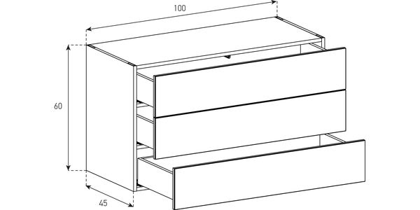 Buffet / Sideboard Sonorous Elements SB10061, H=60cm