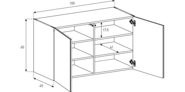 Buffet / Sideboard Sonorous Elements SB10062, H=60cm