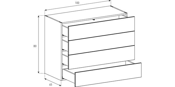 Buffet / Sideboard Sonorous Elements SB10082, H=80cm