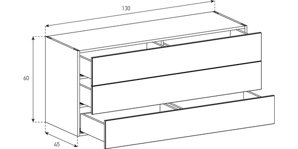 Buffet / Sideboard Sonorous Elements SB13061, H=60cm