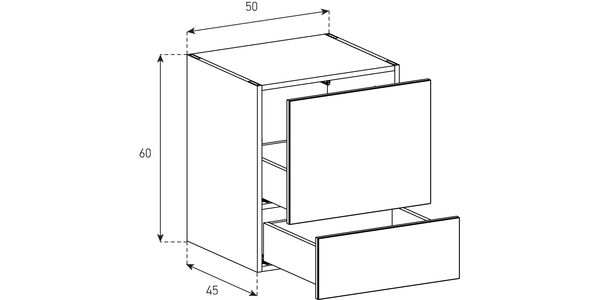 Buffet / Sideboard Sonorous Elements SB5062, H=60cm