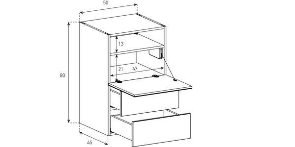 Buffet / Sideboard Sonorous Elements SB5088, H=80cm