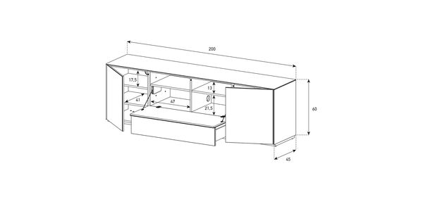 Buffet Sonorous Elements, Combinaison Sideboard SB-K19