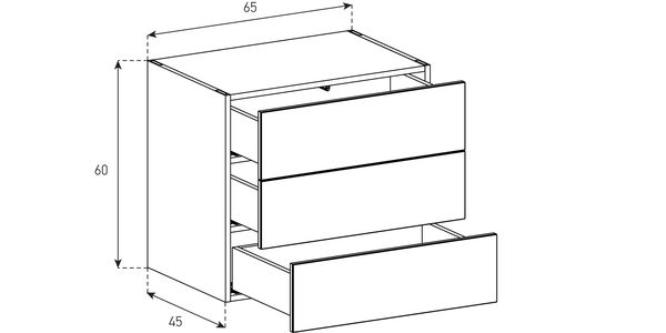 Buffet / Sideboard Sonorous Elements SB6563, H=60cm