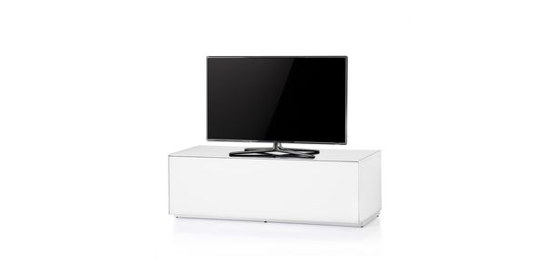 Meuble TV Sonorous Elements EX12-F-WHT-WHT-2-A, avec Abattant