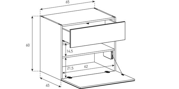 Buffet / Sideboard Sonorous Elements SB6564, H=60cm