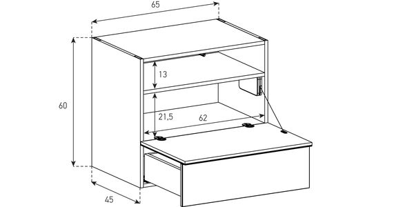 Buffet / Sideboard Sonorous Elements SB6565, H=60cm