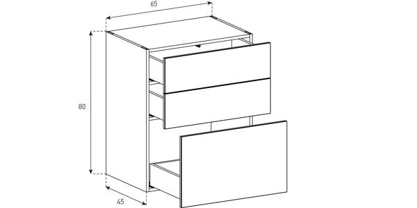 Kommoden Sonorous Elements Sideboard SB6583, H=80 cm