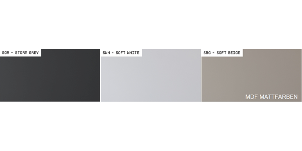 Sonorous Lowboard EX260-FD-GRP-2, Verre Graphite 260cm