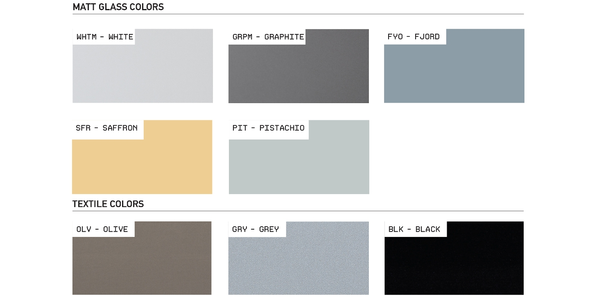 Sonorous Lowboard EX260-FD-GRP-2, Verre Graphite 260cm