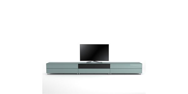 Meuble TV Design 390 cm Epure SALON SOUND K4 Verre Bleu Nordic