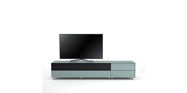 Meuble TV Design 225 cm Epure LOFT SOUND K3 Verre Bleu Nordic
