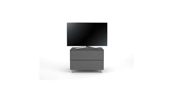 Meuble TV Design 65 cm Epure PRATIK Verre Graphite Scintillant