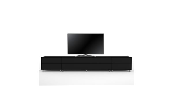Meuble TV Design 290 cm Epure SALON K2 Verre Noir