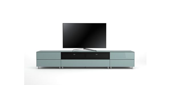 Meuble TV Design 260 cm Epure SALON SOUND K2 Verre Bleu Nordic