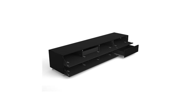 Meuble TV Design 225 cm Epure LOFT K2 Verre Bleu Nordic