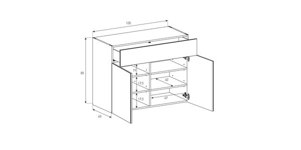 Commode Design Epure Hypnos CG