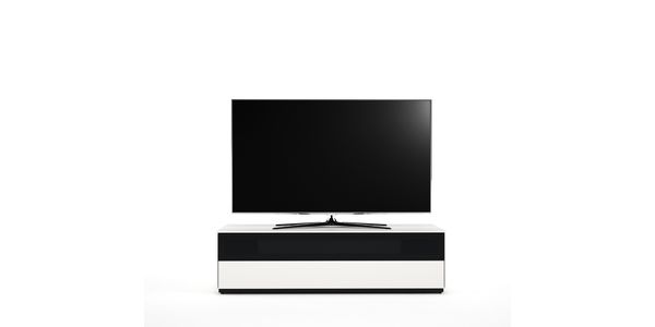 Meuble TV Blanc, SoChiQ Soundbar, L:120 cm