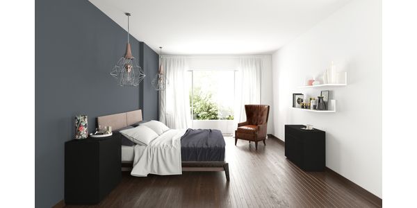 Commode Design Epure Nott en Verre Satiné BS